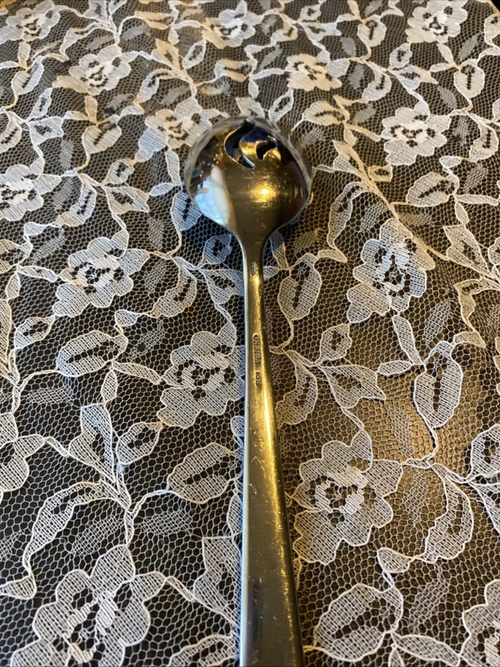 Stainless Steel Slotted Serving Spoon - Silver